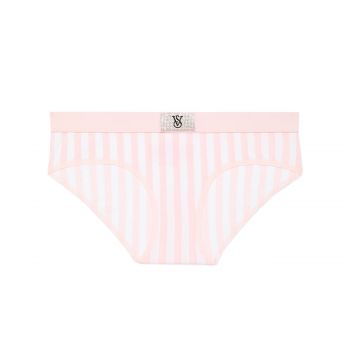 Logo cotton shine patch hiphugger panty xl