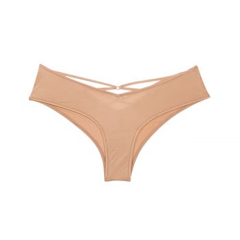 Mesh lace-trim high-leg cheeky panty xs