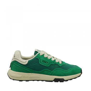 Sneakers bărbați Gant Youtron verzi din piele întoarsă și textil  1749BP633916VV