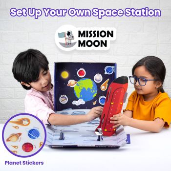 Space Explorer.DIY! Constructor prefabricat din lemn. STEM / Kit DIY pentru copii peste 4 ani.