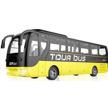 Autobuz cu Telecomanda - Model City Bus RC, Lumini si Baterie Reincarcabila, 52 cm