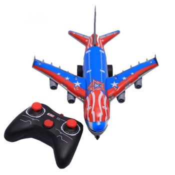 Avion cu Telecomanda - Model Interactiv cu Lumini si Sunete, pentru Copii 3+ Ani