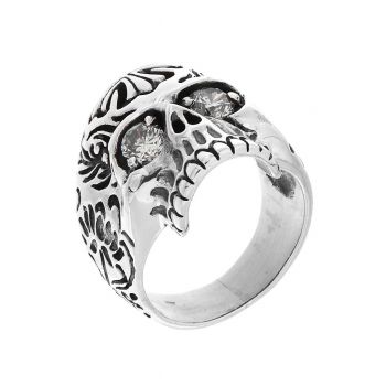 Inel din argint Skull