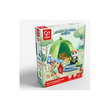Jucarie Din Lemn Set De Joaca Eco-Camping 25 Piese Multicolor