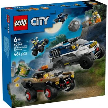 LEGO® City - Urmarire cu masini de politie off-road 60449, 467 piese