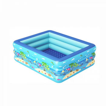 Piscina gonflabila cu podea gonflabila, dreptunghiulara 260 x 165 x 58 cm