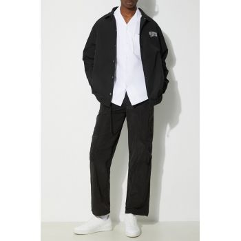 Rains pantaloni de trening Kano Pants Regular culoarea negru, neted, 19200.01