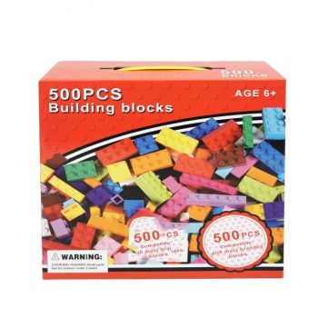 Set de 500 piese de construit colorate
