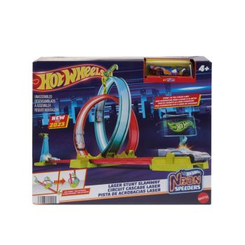 Hot Wheels Neon Speeders Laser Stunt Slamway (hpc05)