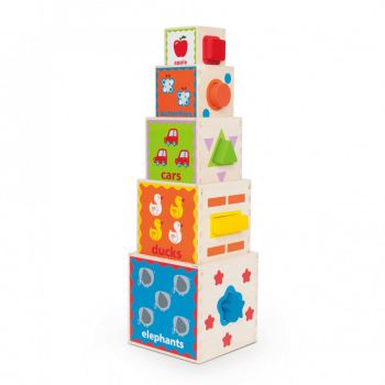 Jucarie Educativa Piramida de stiviut creativa