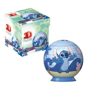 Ravensburger - Puzzle 3D bila Disney Stitch 54 piese