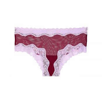 Vs tease mesh cheeky panties with lace l