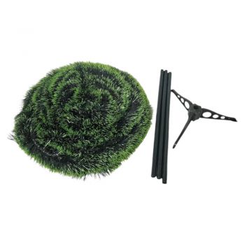 Brad artificial de Craciun pliabil Novokids Pop-up Tree Verde cu ace lungi, Inaltime 120 cm, Suport inclus, Pom de Craciun