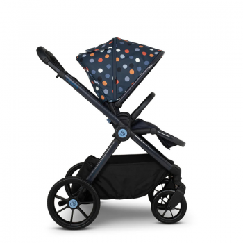 Carucior pentru copii Cosatto Giggle 4 Spot On 3 in 1 cu sezut reversibil, sasiu din aluminiu, suspensie, bara detasabila, maner telescopic, greutate admisa 25 kg