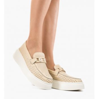 Pantofi Casual Lezzer Bej