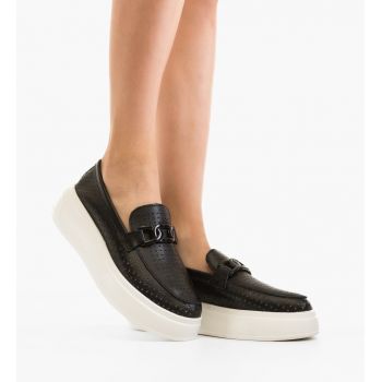 Pantofi Casual Lezzer Negri
