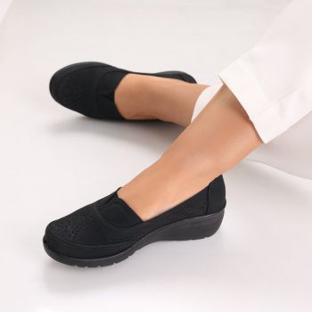 Pantofi dama casual Negri din Piele Ecologica Dinda