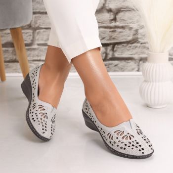 Pantofi dama casual Negri din Piele Naturala Rakina