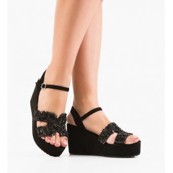 Platforme dama Long Negre