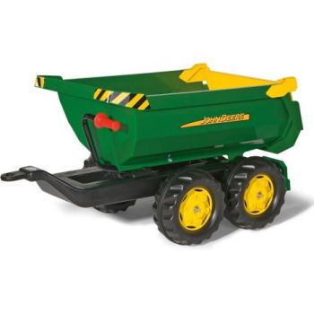 Remorca pentru tractor cu pedale Rolly Toys - RollyHalfpipe John Deere RT122165