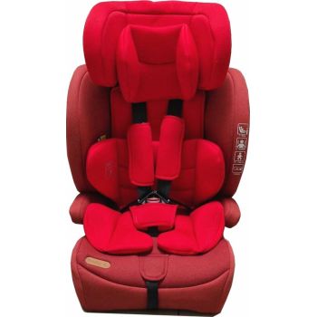 Scaun auto cu Isofix Baby Care Safety Plus Rosu 9-36 kg, Omologare R-129 i-Size, Tetiera reglabila, Sistem de prindere in centura de siguranta, Husa detasabila