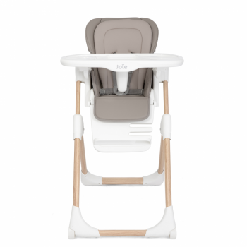 Scaun de masa pentru copii Joie Mimzy Recline Walnut Wood  spatar reglabil in 5 pozitii, inaltime ajustabila si tavita reglabiladetasabila, centuri, greutate suportata 15 kg