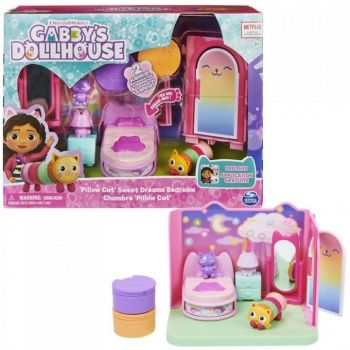 Set de joaca Gabby's Dollhouse - Dormitor de vis cu accesorii, 3 ani+