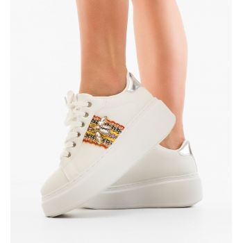 Sneakers dama Wayne Argintii