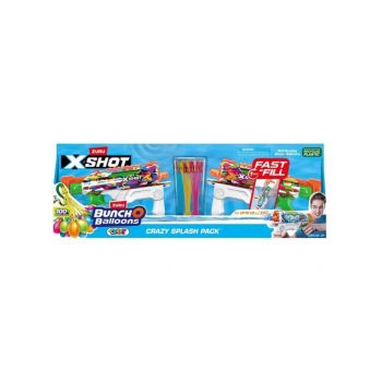 X- Shot Water Fast-fill Skins Hyper Load 2pk & 100 Crazy Bunch O Balloons (56569)