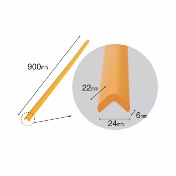 Banda protectie mobilier pentru copii Car Boy Safety Mov pastel 90 cm din spuma 24x900x22x6 cm