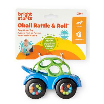 Bright Starts Toy Car Rattle & Roll Buggietm Blue (bs-81559)