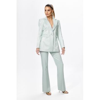 Costum elegant format din sacou si pantaloni Felix Mint