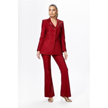 Costum elegant format din sacou si pantaloni Oscar Bordo