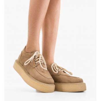 Pantofi Casual Fagen Bej 2