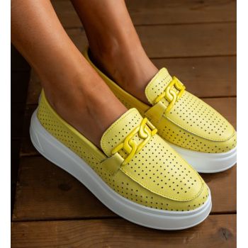 Pantofi Casual Lezzer Galbeni ieftina