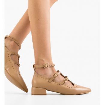 Pantofi cu toc Leslie Nude