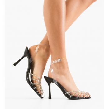Pantofi cu toc Myndre Negri ieftini