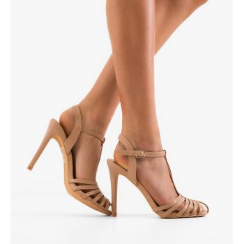 Sandale cu toc Bronte Nude