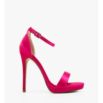 Sandale cu toc Cassie Fuchsia