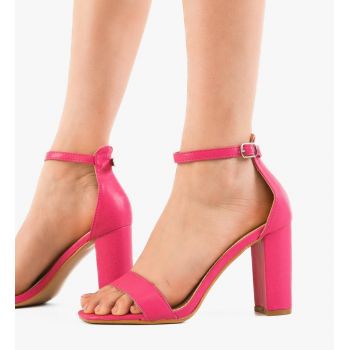 Sandale cu toc Crane Fuchsia