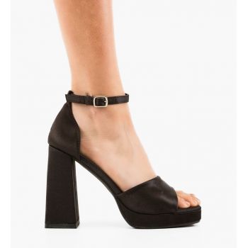 Sandale cu toc Mills Negre