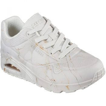 Adidasi Pantofi sport femei Skechers Uno - Marbel Marvel 155584-OFWT