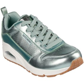 Adidasi Pantofi sport femei Skechers Uno - Metallixs 177109-SAGE
