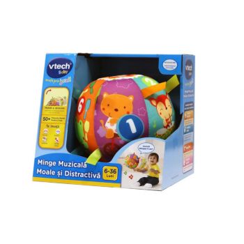 Jucarie bebelusi Vtech - Minge Muzicala, Moale si distractiva