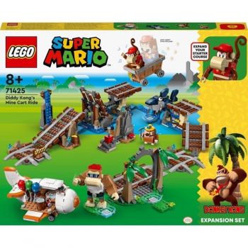 LEGO® Super Mario - Set de extindere - Plimbarea cu vagonetul minier a lui Diddy Kong 71425, 1157 piese