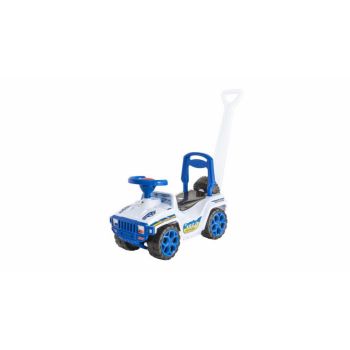 Masinuta pentru copii Novokids My first SUV Car XXL Alb, Lungime 85 cm, Maner de impins detasabil pentru parinti, Spatiu pentru depozitare
