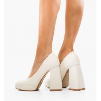 Pantofi dama Davis Albi ieftini Pantofi dama Davis Albi ieftini