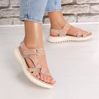Sandale dama Color2 din Piele Ecologica Espona