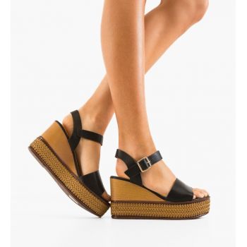 Sandale dama Fleur Negre