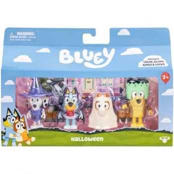 Set 4 figurine Bluey - Halloween